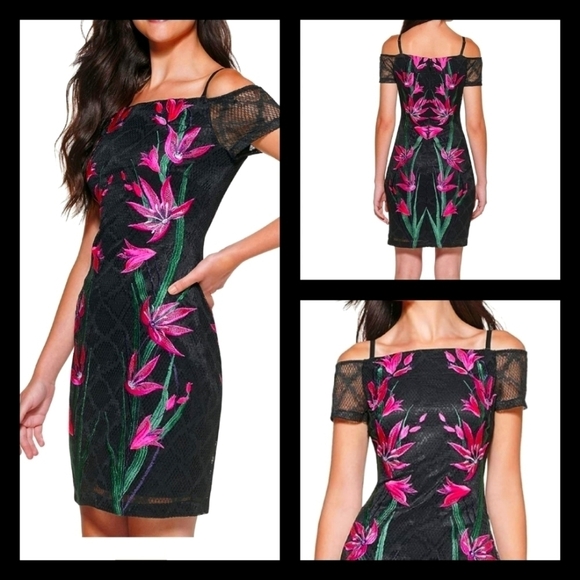 GUESS GOURGUES LACE DRESS‎ - Picture 1 of 2